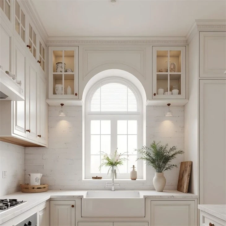 country kitchen cabinets with glass doors-03
