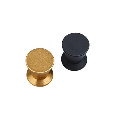 Bouton de volume en alliage en aluminium noir 38 mm